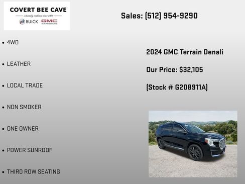 Certified 2024 GMC Terrain Denali w/ Black Diamond Edition AWD/4WD image 6