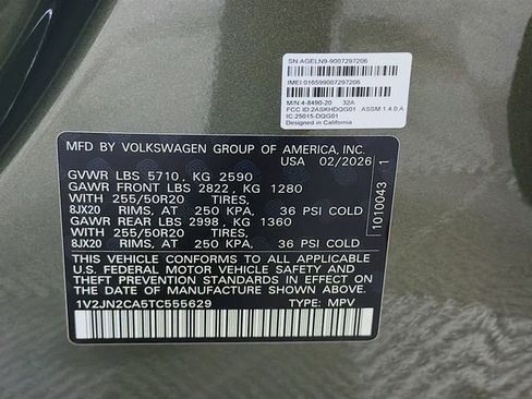 New 2026 Volkswagen Atlas SE FWD image 36