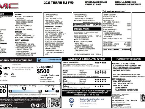 Used 2023 GMC Terrain SLE w/ Driver Convenience Package FWD image 2