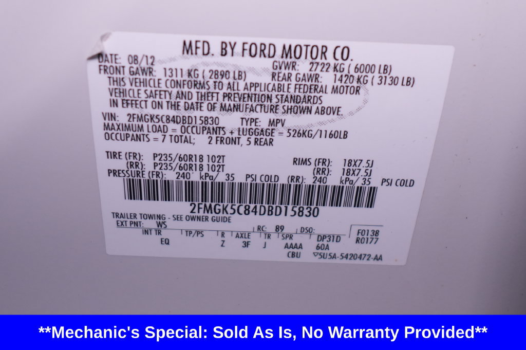 Used 2013 Ford Flex SEL w/ Trailer Tow Pkg Class III FWD image 39