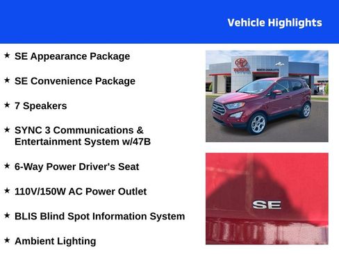 Used 2021 Ford EcoSport SE w/ SE Convenience Package FWD image 4