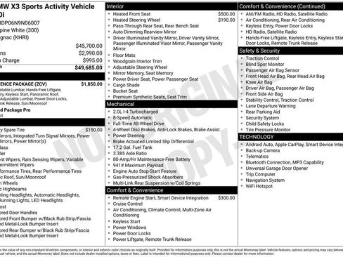 Used 2022 BMW X3 xDrive30i w/ Convenience Package image 4