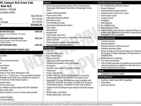 Used 2020 GMC Canyon SLE w/ Elevation Edition AWD/4WD image 5