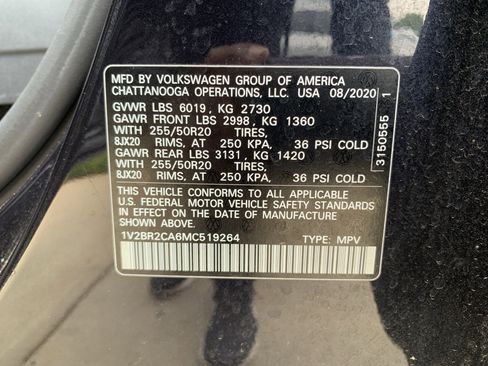 Used 2021 Volkswagen Atlas SEL AWD/4WD image 35