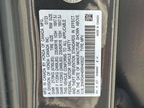 Certified 2024 Honda CR-V EX image 17