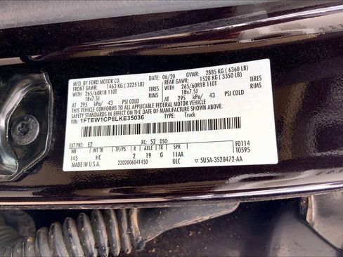 Used 2020 Ford F150 Lariat w/ Equipment Group 501A Mid image 33