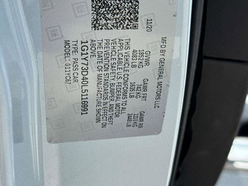 Used 2020 Chevrolet Corvette Stingray Preferred Conv w/ 2LT Preferred Equipment Group RWD image 30