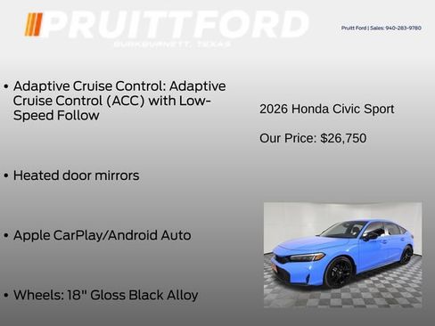 Used 2026 Honda Civic Sport image 12