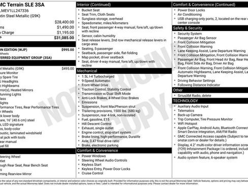 Used 2020 GMC Terrain SLE w/ Elevation Edition FWD image 12