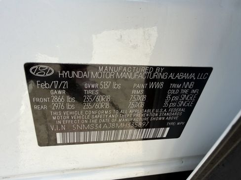Used 2021 Hyundai Santa Fe SEL w/ Convenience + Premium Package FWD image 28