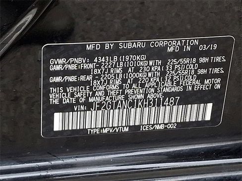 Used 2019 Subaru Crosstrek 2.0i Limited w/ Moonroof Package w/Navigation AWD/4WD image 28