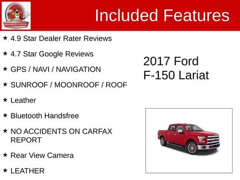 Used 2017 Ford F150 Lariat w/ Equipment Group 502A Luxury AWD/4WD image 4