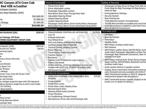 Used 2022 GMC Canyon AT4 w/ Trailering Package AWD/4WD image 3