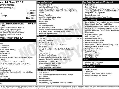 Certified 2021 Chevrolet Blazer LT FWD image 30