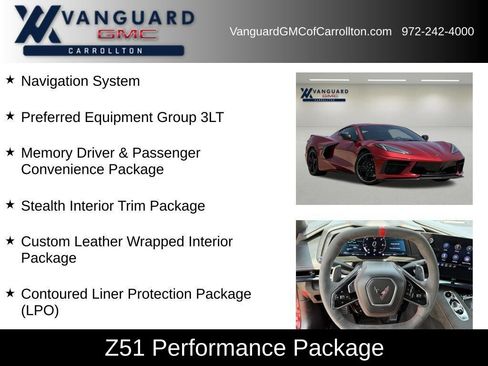 Used 2023 Chevrolet Corvette Stingray Premium Cpe w/ Z51 Performance Package RWD image 8