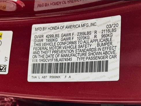 Used 2020 Honda Accord LX image 12