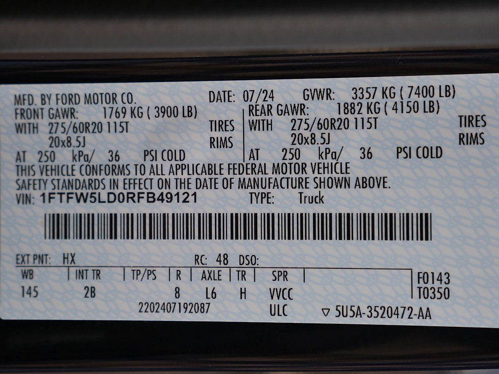 Used 2024 Ford F150 Lariat w/ Equipment Group 502A High AWD/4WD image 80