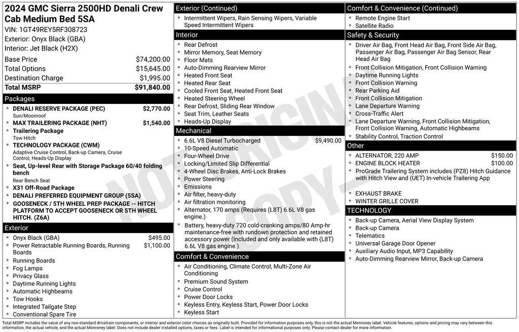 Used 2024 GMC Sierra 2500 Denali w/ Denali Reserve Package AWD/4WD image 47