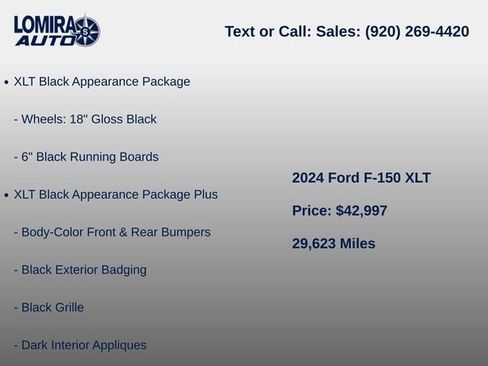 Used 2024 Ford F150 XLT w/ Equipment Group 302A MID AWD/4WD image 7