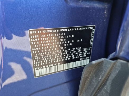 Used 2022 Volkswagen Taos SE FWD image 35