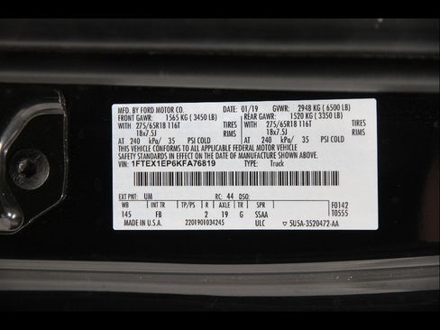 Used 2019 Ford F150 XLT w/ Equipment Group 302A Luxury AWD/4WD image 27