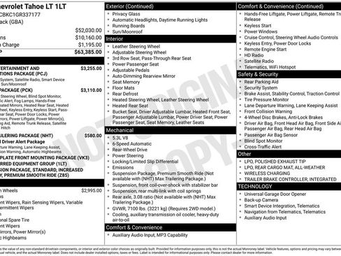 Used 2016 Chevrolet Tahoe LT RWD image 4