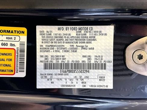 Used 2025 Ford Mustang Dark Horse w/ Dark Horse Handlin Package RWD image 22
