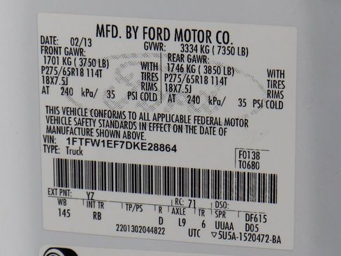 Used 2013 Ford F150 FX4 w/ Mid Equipment Group image 51