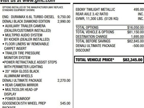 Certified 2021 GMC Sierra 2500 Denali w/ Denali Black Diamond Edition image 2