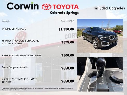 Used 2023 BMW X6 xDrive40i w/ Premium Package AWD/4WD image 4