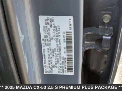 Certified 2025 MAZDA CX-50 AWD 2.5 S w/ Accent Package image 23