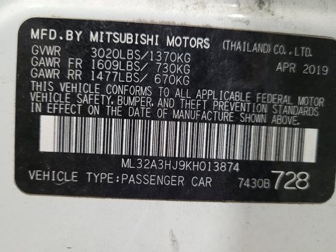 Used 2019 Mitsubishi Mirage ES image 33
