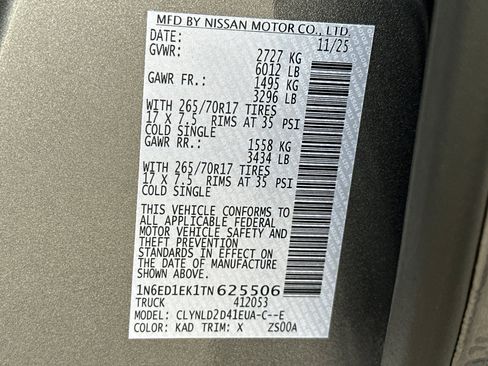 New 2026 Nissan Frontier PRO-4X w/ Pro-4x Convenience Package image 34