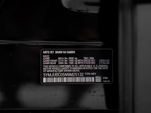 Used 2022 BMW X5 M w/ Executive Package AWD/4WD image 62
