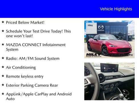 New 2026 MAZDA MX-5 Miata Sport RWD image 9