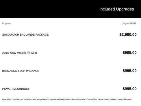 New 2025 Ford Bronco Sport Badlands w/ Sasquatch Badlands Package image 3