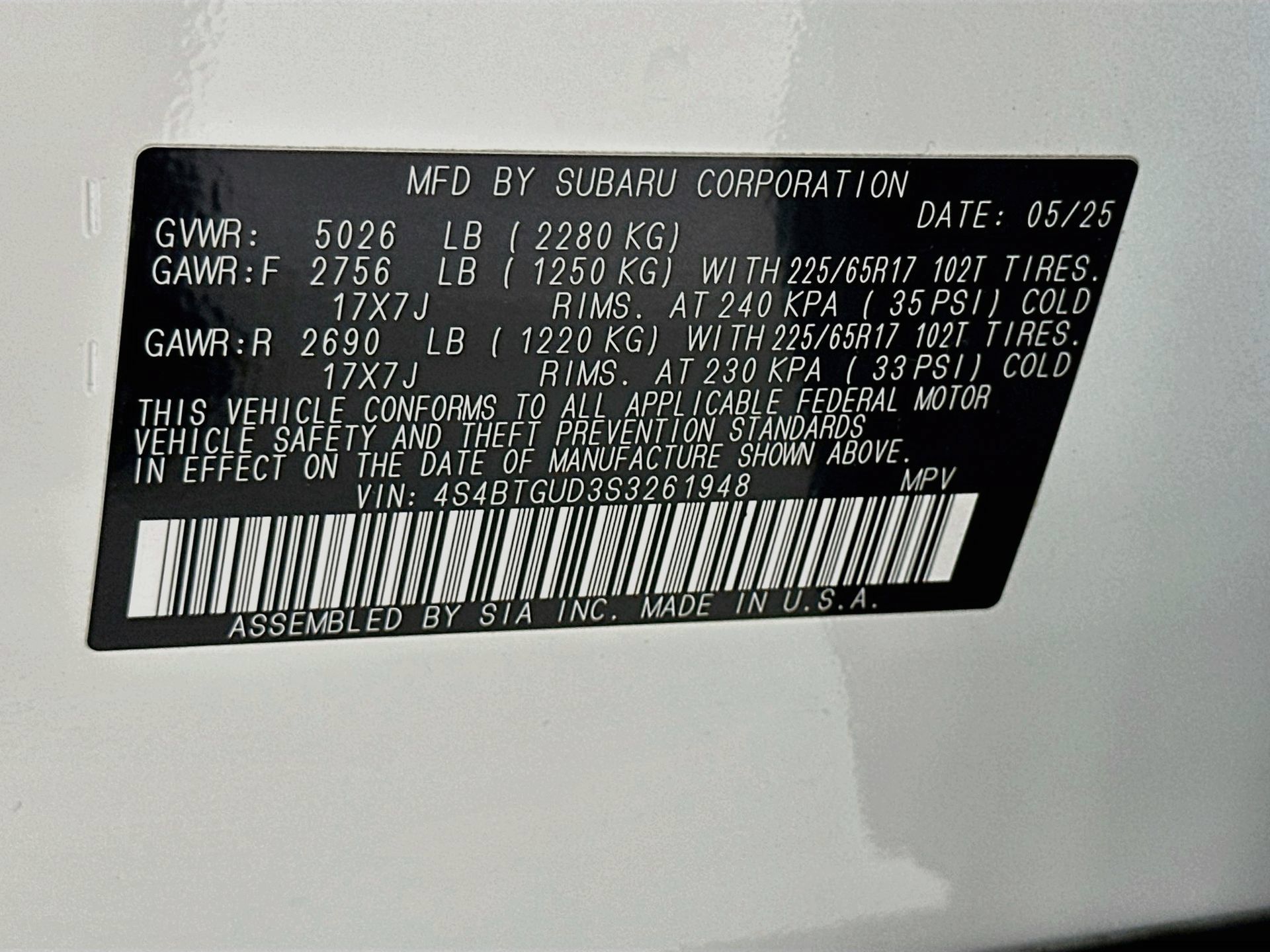 Used 2025 Subaru Outback Wilderness AWD/4WD image 34