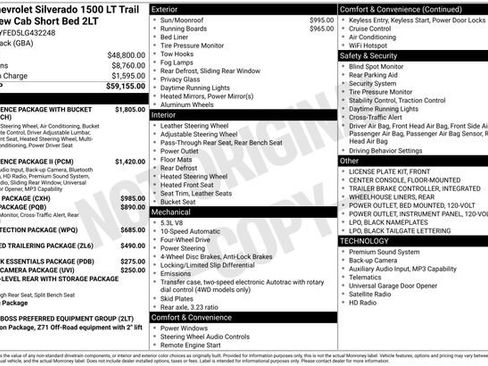 Used 2020 Chevrolet Silverado 1500 LT Trail Boss AWD/4WD image 3