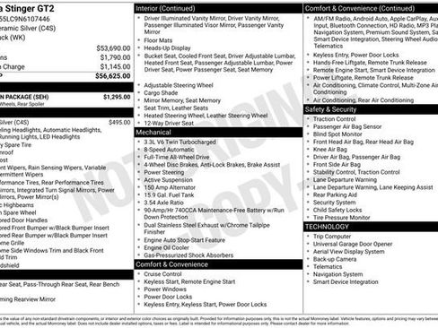 Used 2022 Kia Stinger GT2 w/ Scorpion Package image 33