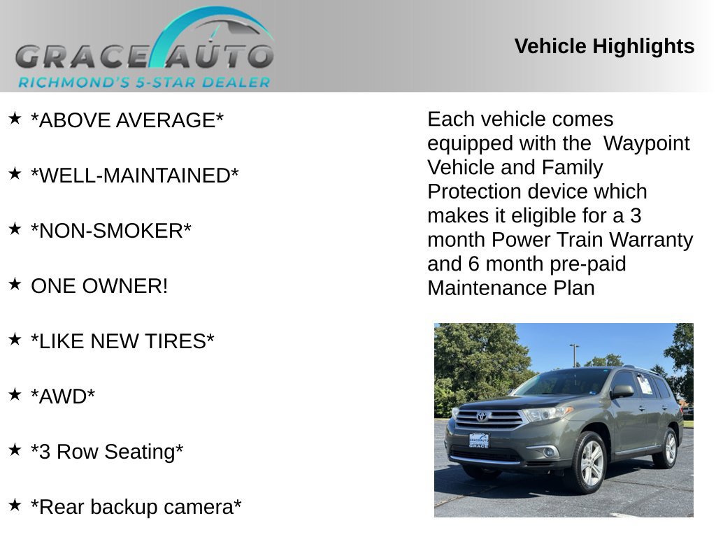 Used 2013 Toyota Highlander Limited AWD/4WD image 2