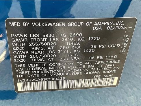 New 2025 Volkswagen Atlas SE image 14