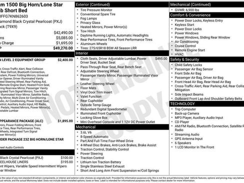 Used 2019 RAM 1500 Big Horn AWD/4WD image 15