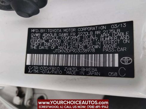 Used 2013 Toyota Prius Prime Plug-In Hybrid FWD image 34