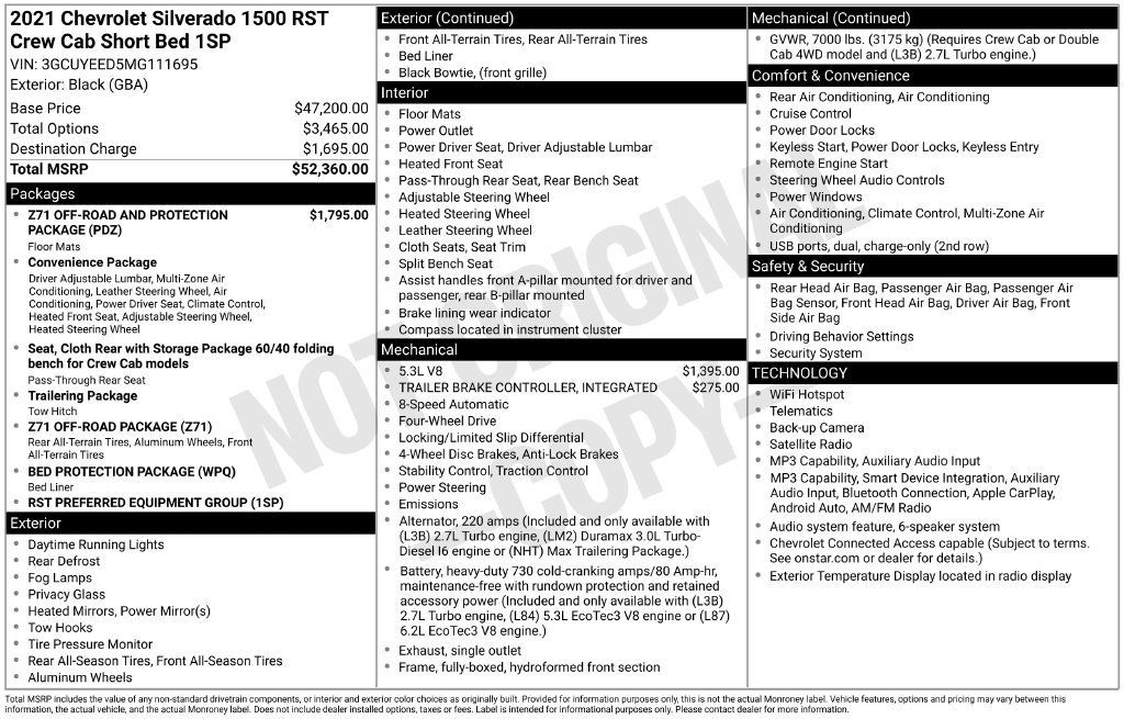 Used 2021 Chevrolet Silverado 1500 RST AWD/4WD image 9