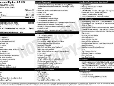 Used 2021 Chevrolet Equinox LS w/ LS Convenience Package image 5