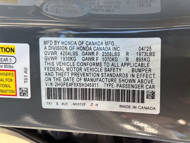 Used 2025 Honda Civic Sport image 17