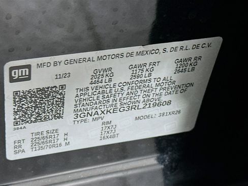 Used 2024 Chevrolet Equinox LT w/ LPO, Floor Liner Package image 12