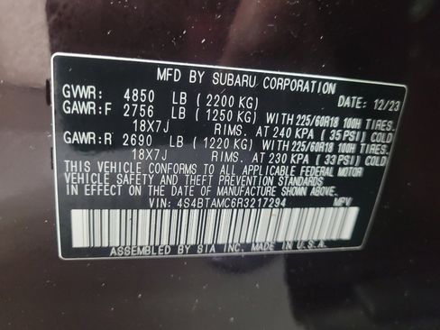 Used 2024 Subaru Outback Limited AWD/4WD image 33