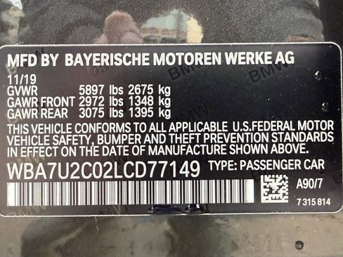 Used 2020 BMW 750i xDrive w/ Executive Package image 48