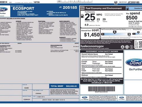 Used 2018 Ford EcoSport S image 13